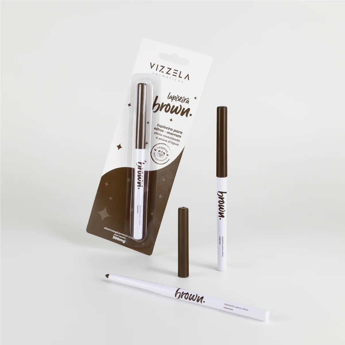 Lapiseira Para Olhos Brown - Vizzela - Marrom Efeito Metalizado - Image 10